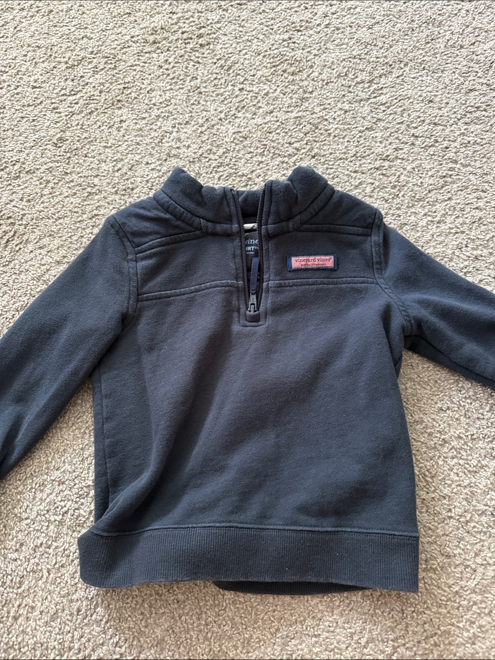 Vineyard Vines Navy Kids' Quarter-Zip Pullover